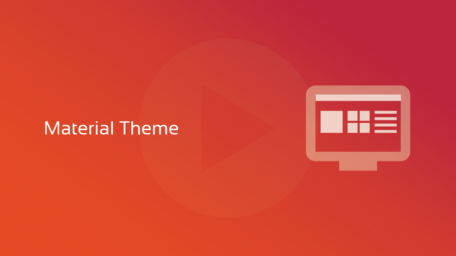 DataFlex 19.1: Tema Material