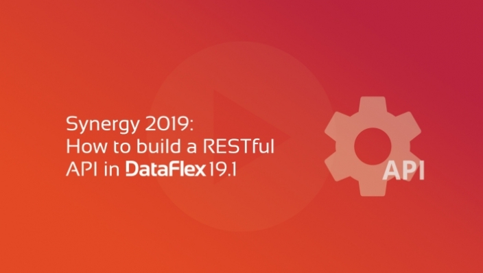 synergy apis restful com DataFlex 19.1