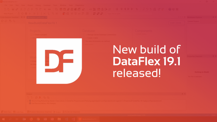 2019-10-25 dataflex 19.1 new build